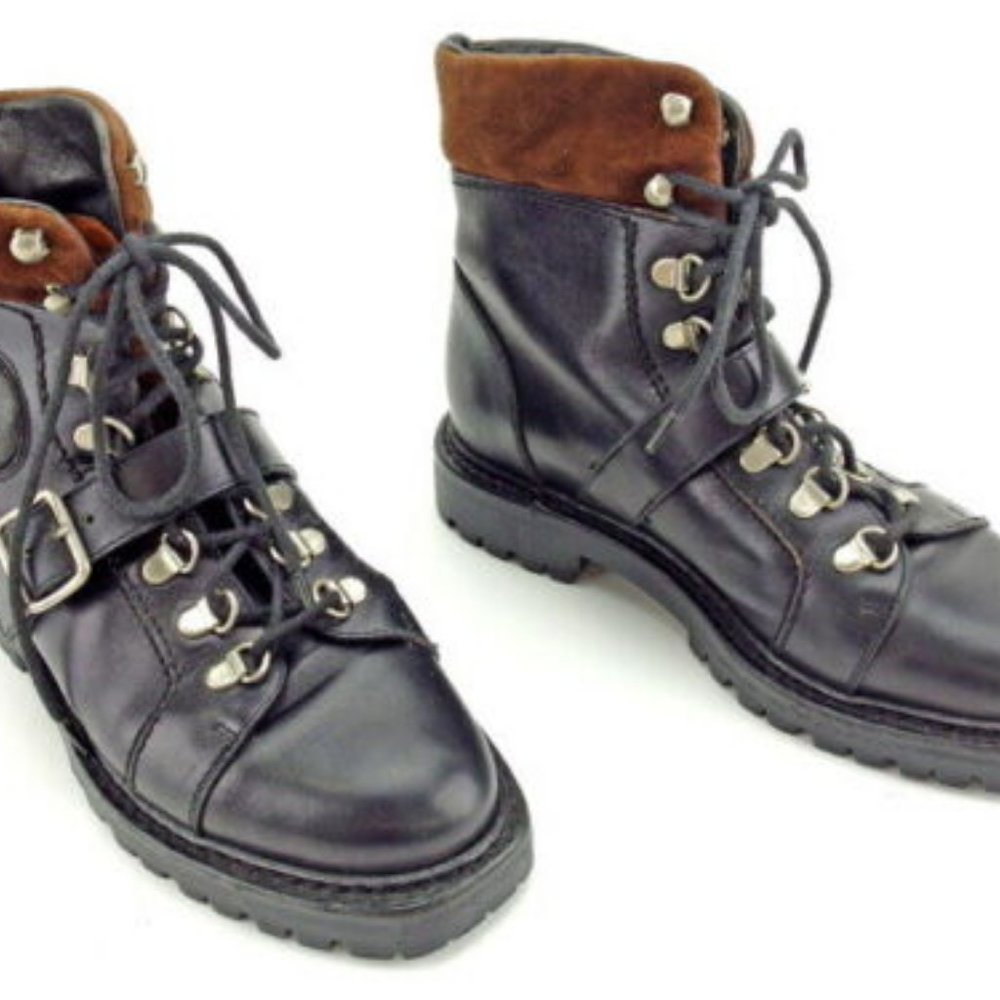 GUCCI Boots Trekking ?~ ?~ Leather ?~ Suede Authentic Used - Picture 3 of 6